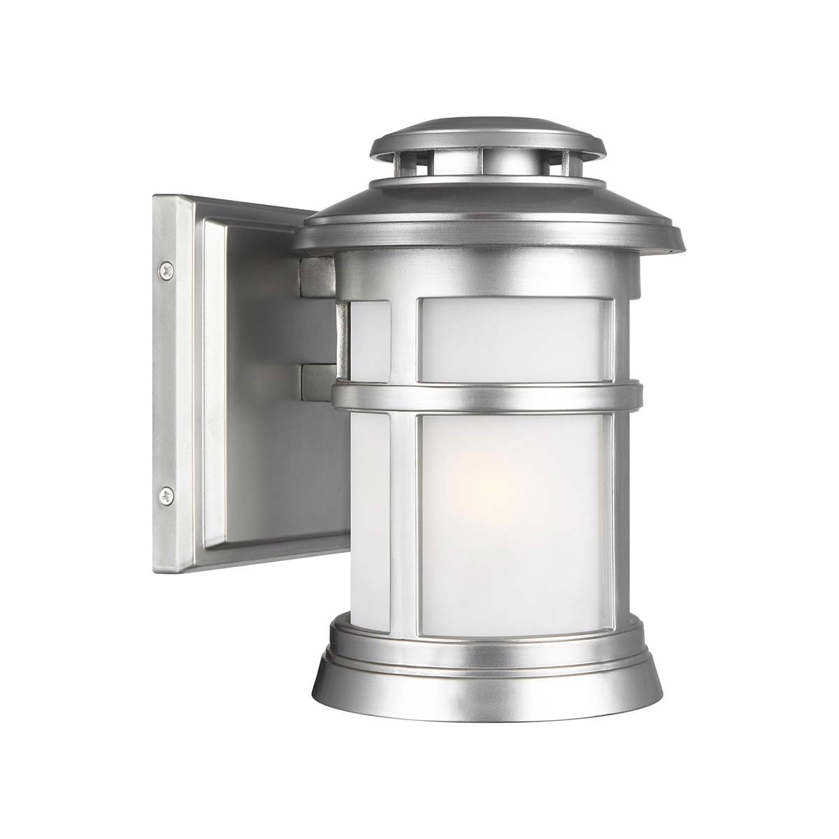 ElsteadNewport 1 Light Small Wall Lantern - Painted Brushed Steel
