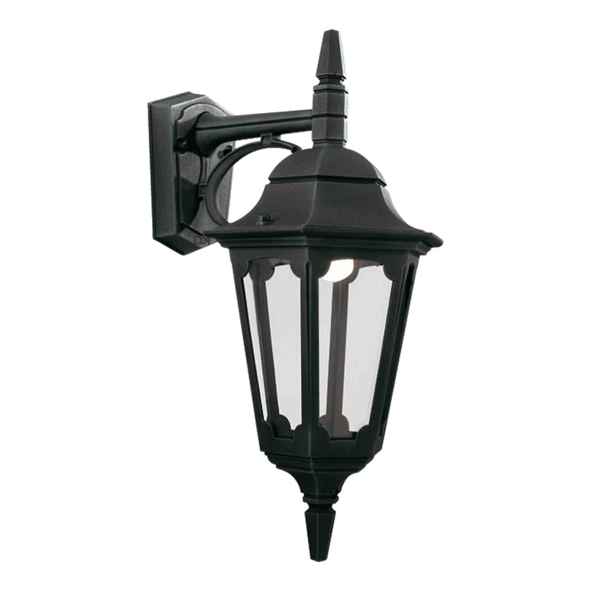 Elstead - PR2-BLACK - Parish 1 Light Down Wandlaterne - Schwarz