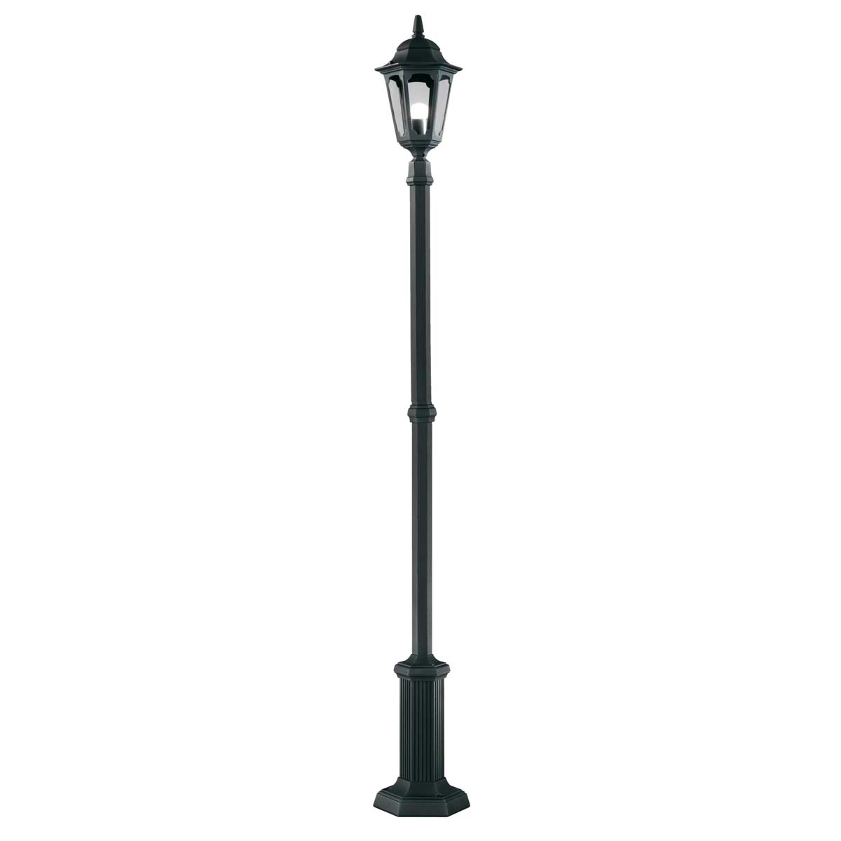 Elstead - PR6-BLACK - Parish 1 Light Lamp Post - Schwarz