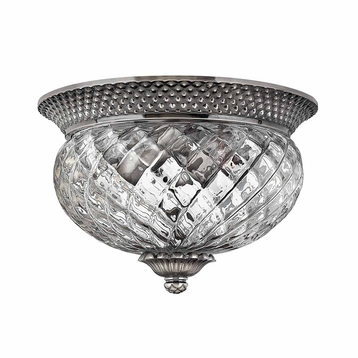 ElsteadPlantation 2 Light Small Flush - Nickel poliert, antik