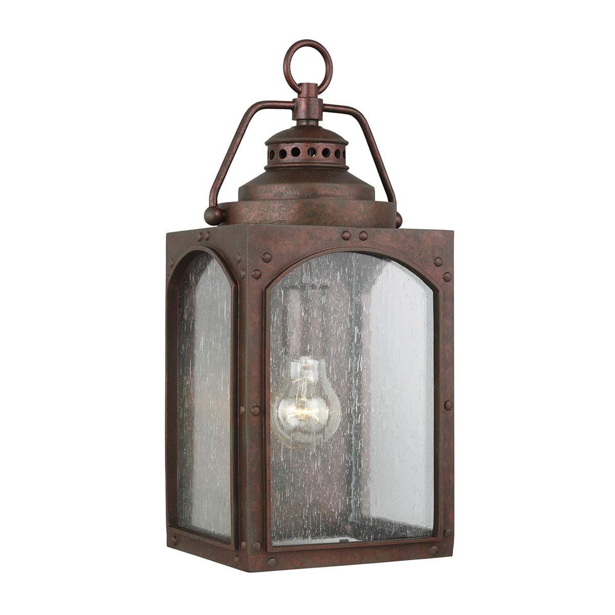 ElsteadRandhurst 1 Light Medium Wandlaterne - Kupfer-Oxid