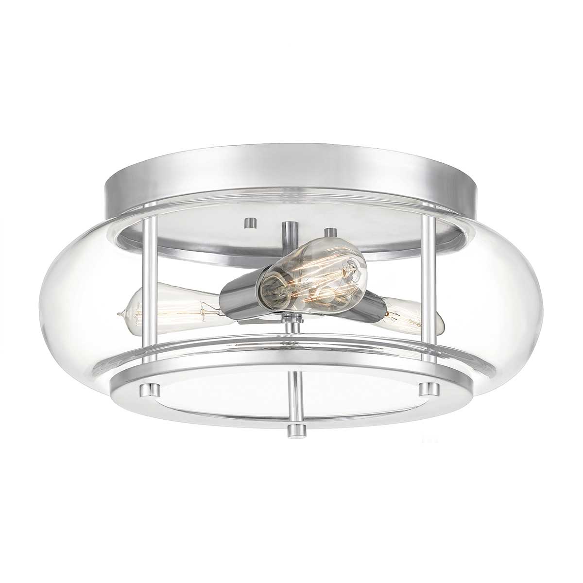 Elstead - QZ-TRILOGY-F-M-BATH - Trilogy 3 Light Flush - Chrom poliert
