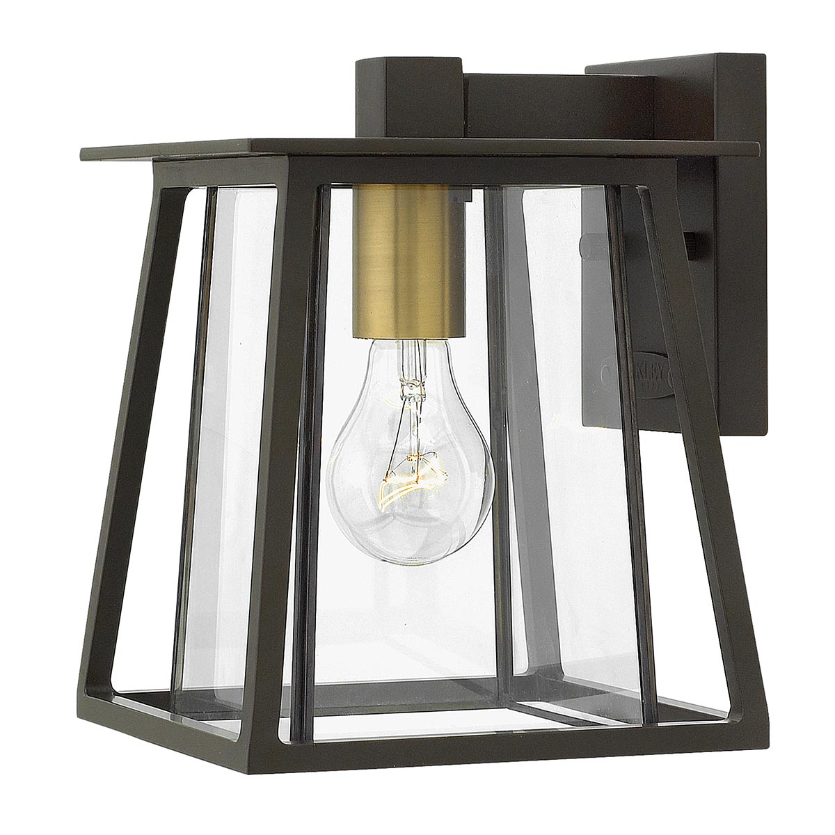 Elstead - HK-WALKER2-S - Kleine Wandlaterne Walker 1 Light - Buckeye Bronze mit Heritage Brass