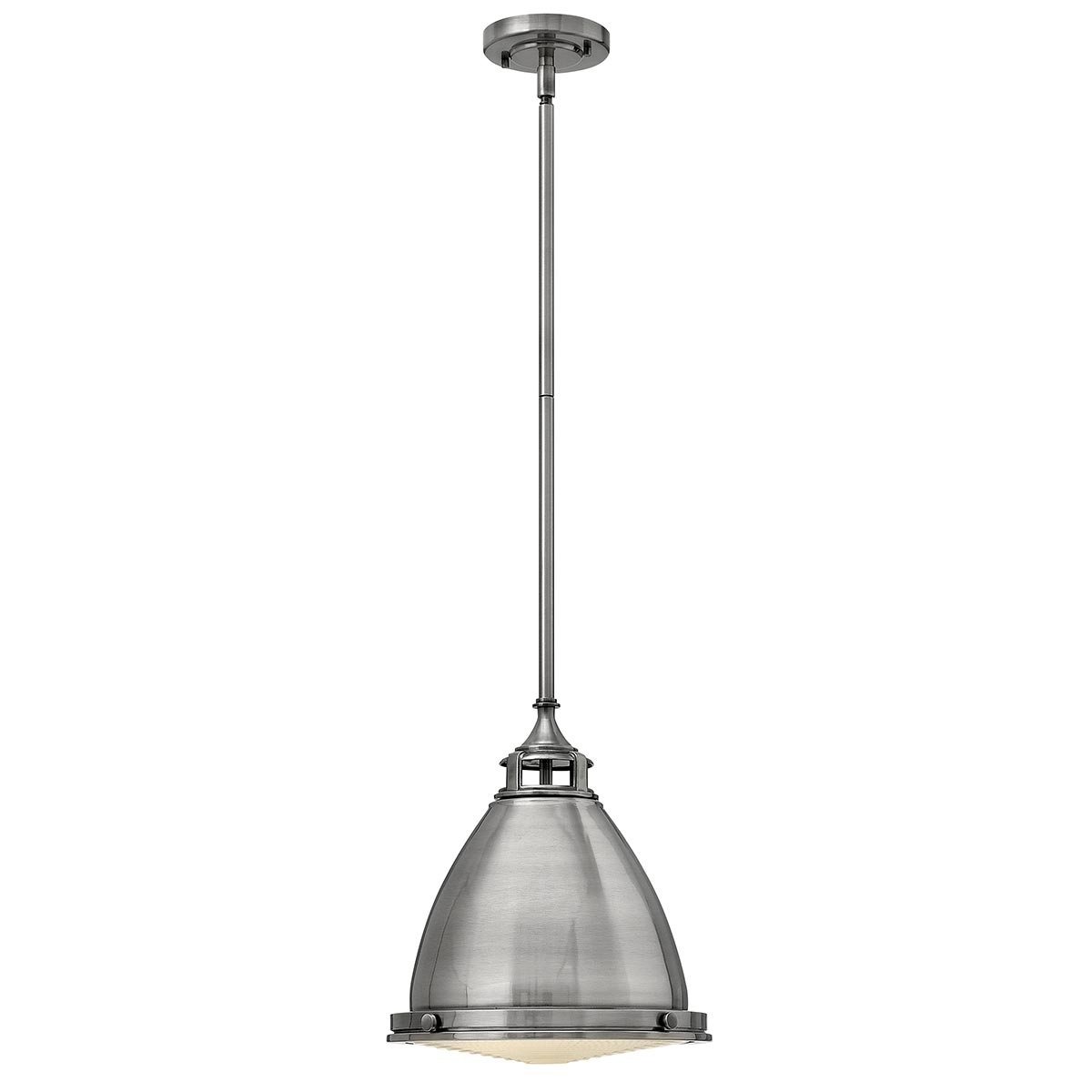Elstead - HK-AMELIA-P-M-PL - Amelia 1 Leuchte Medium Pendelleuchte - Nickel poliert antik