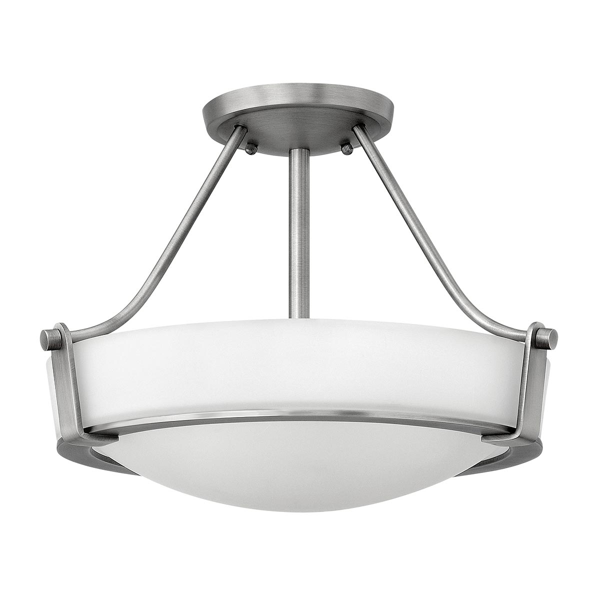 Elstead - HK-HATHAWAY-SFSN - Hathaway 2 Light Small Semi-Flush - Nickel antik