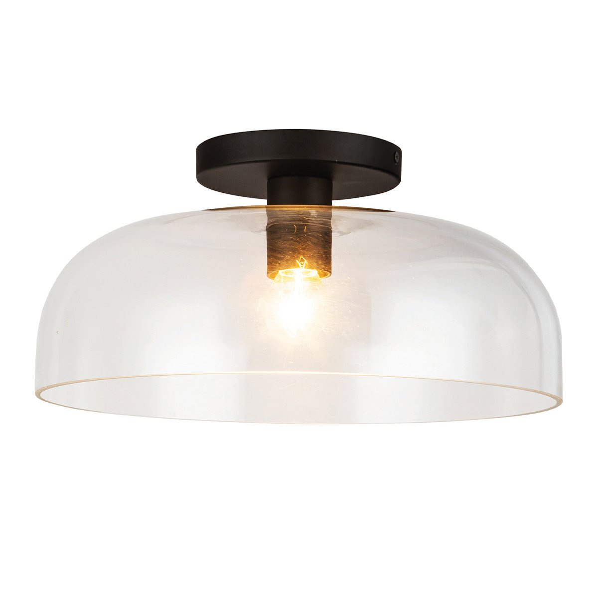 Elstead - ALM-SYLVIA-SF-BK-CL - Alora Mood Sylvia 1 lt Semi Flush
