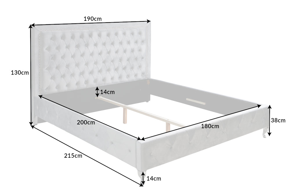 Casa Élite&nbsp;Bett EXTRAVAGANCIA CHESTERFIELD &nbsp;38968