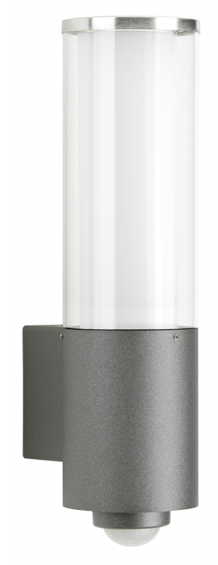 Außenleuchten & Außenlampen von Albert Leuchten Wandleuchte Typ Nr. 0320 - Edelstahl/anthrazit, mit BWM für 1 x Lampe max. 20 W, E27 620320
