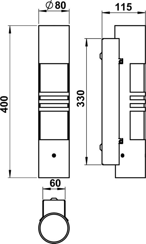 Albert Leuchten&nbsp;Wandleuchte Typ Nr. 0251 - Edelstahl, für 1 x Lampe max. 20 W, E27&nbsp;690251
