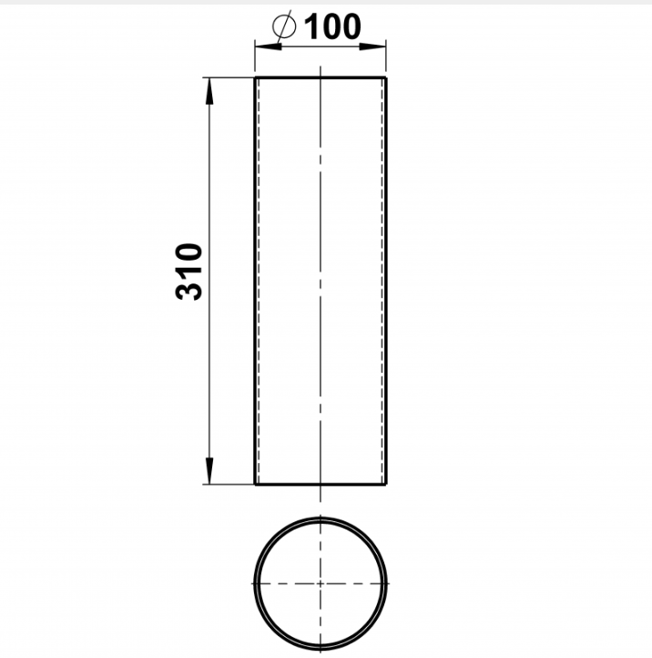 Albert LeuchtenAcryl opal 100 x 3, 270 mm