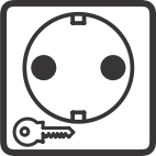 Albert LeuchtenSchutzkontaktsteckdose abschließbar IP55 / D