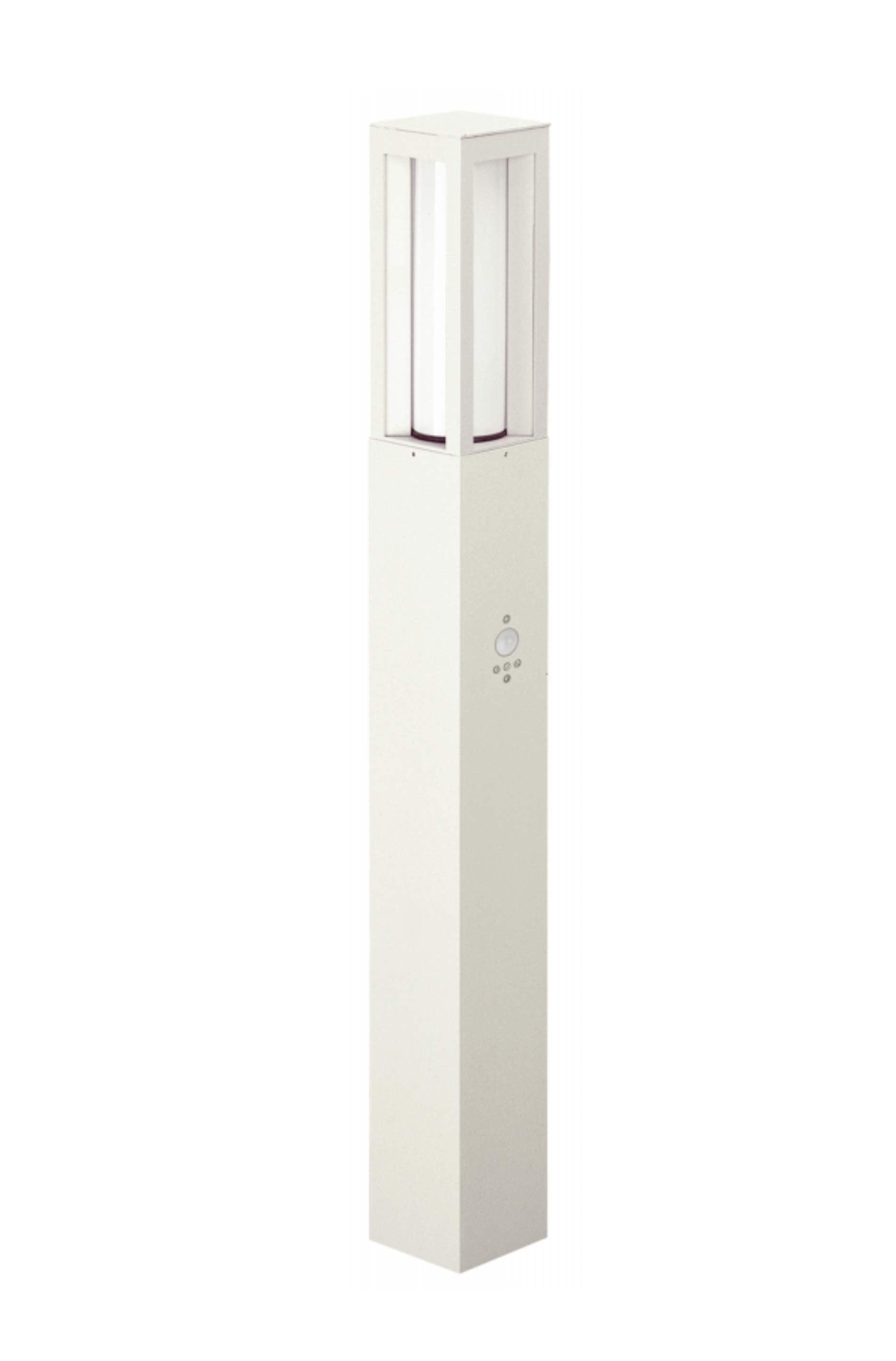 Albert LeuchtenPollerleuchte Typ Nr. 2066 - Farbe: weiß, mit BWM 90 grad,für 1 x LED max. 20 W, E27