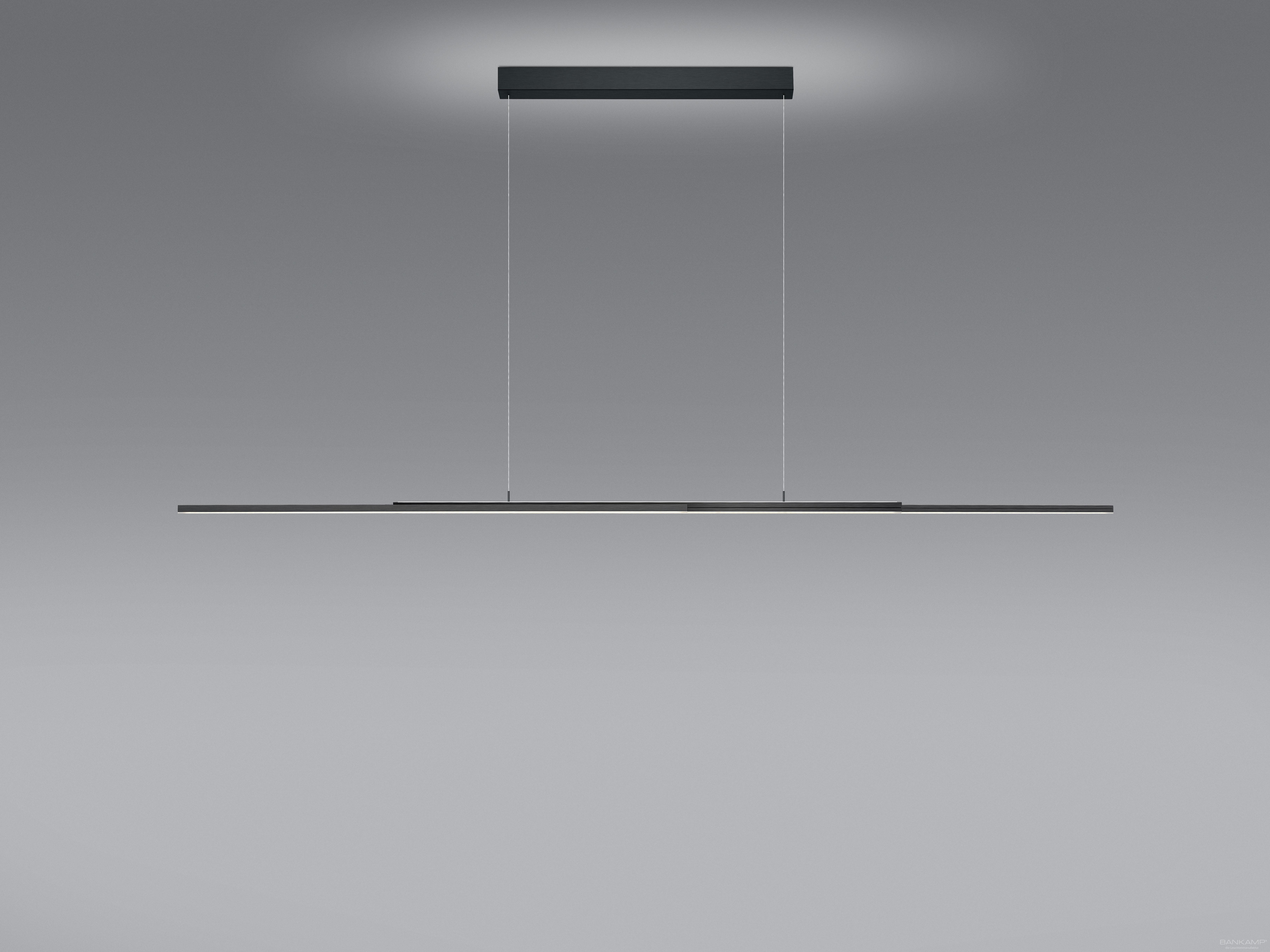 Hängeleuchte, Pendelleuchten & Hängelampen fürs Wohnzimmer von BANKAMP Leuchtenmanufaktur LED-Pendelleuchte Lightline III flex up + down 2225/1-39