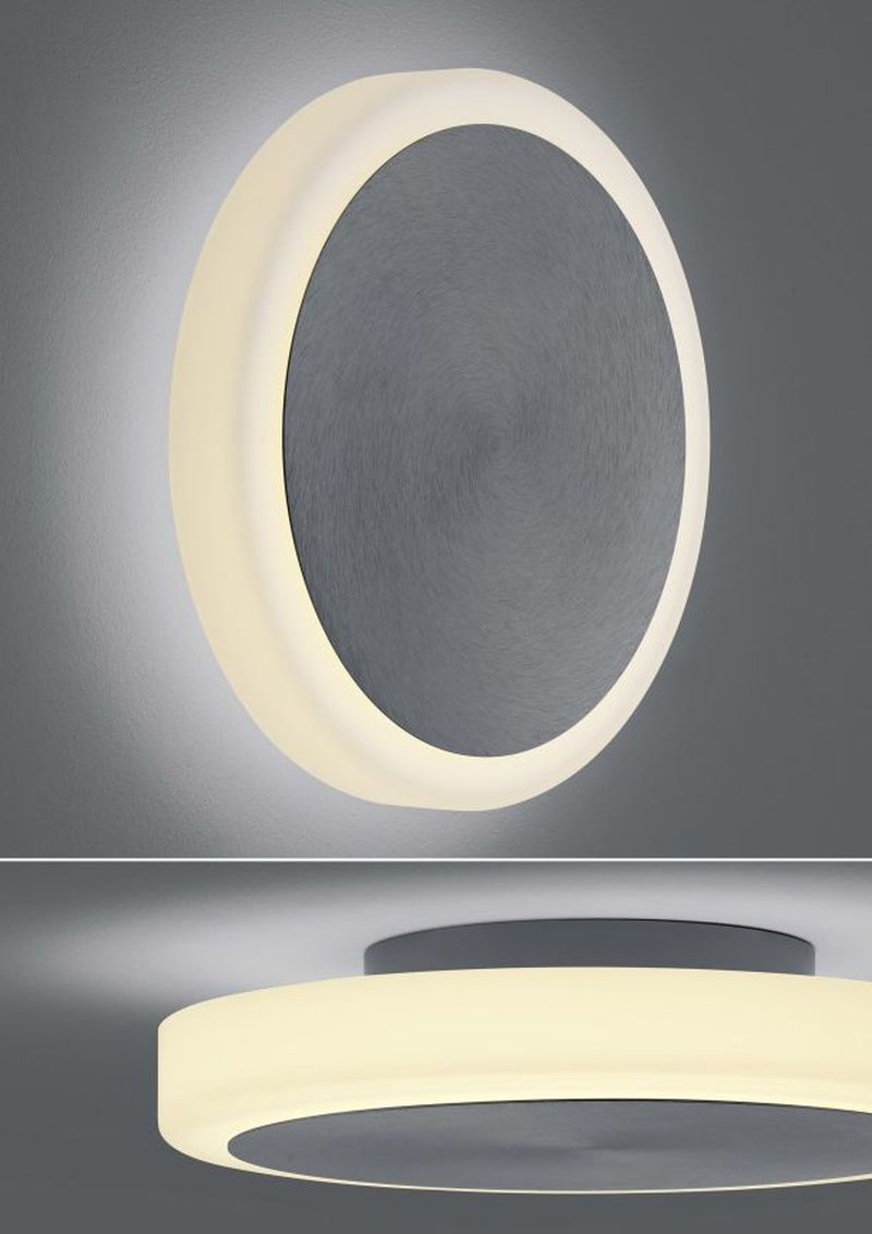 Deckenleuchten & Deckenlampen von BANKAMP Leuchtenmanufaktur Button LED-Wandleuchte/ Deckenleuchte / groß 4337/1-39