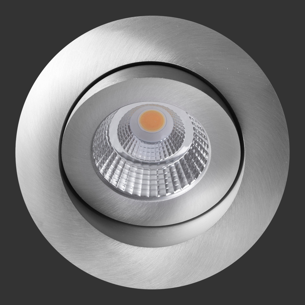 sirka+ LED Deckeneinbauleuchte, rund, 96 mm, 30° schwenkbar, 360° drehbar von dot-spot