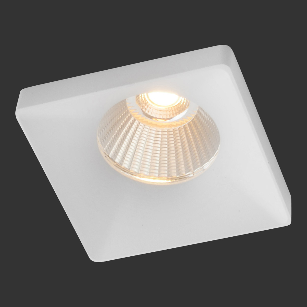 dot-spot Einbauleuchten & Einbaulampen von dot-spot tuboquar L LED Deckeneinbauleuchte, mit 13 mm hoher quadratischer Designblende, 70x70 mm 10312.927