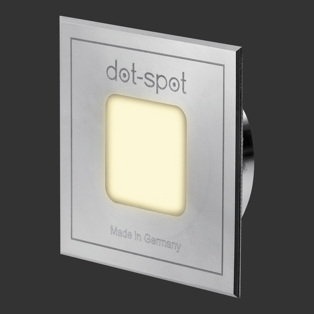 dot-spot Moderne Einbauleuchten & Einbaulampen fürs Bad von dot-spot LED Akzentlichtpunkt Quad-Dot, quadratisch, 20 mm 50801.827.01