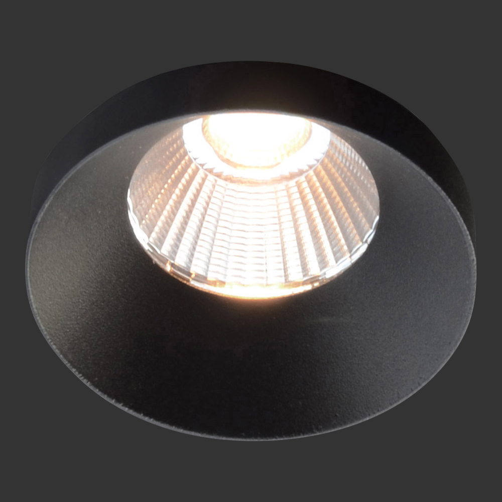 dot-spottubolar L LED Deckeneinbauleuchte, mit 13 mm hoher runder Designblende, Ø 70 mm