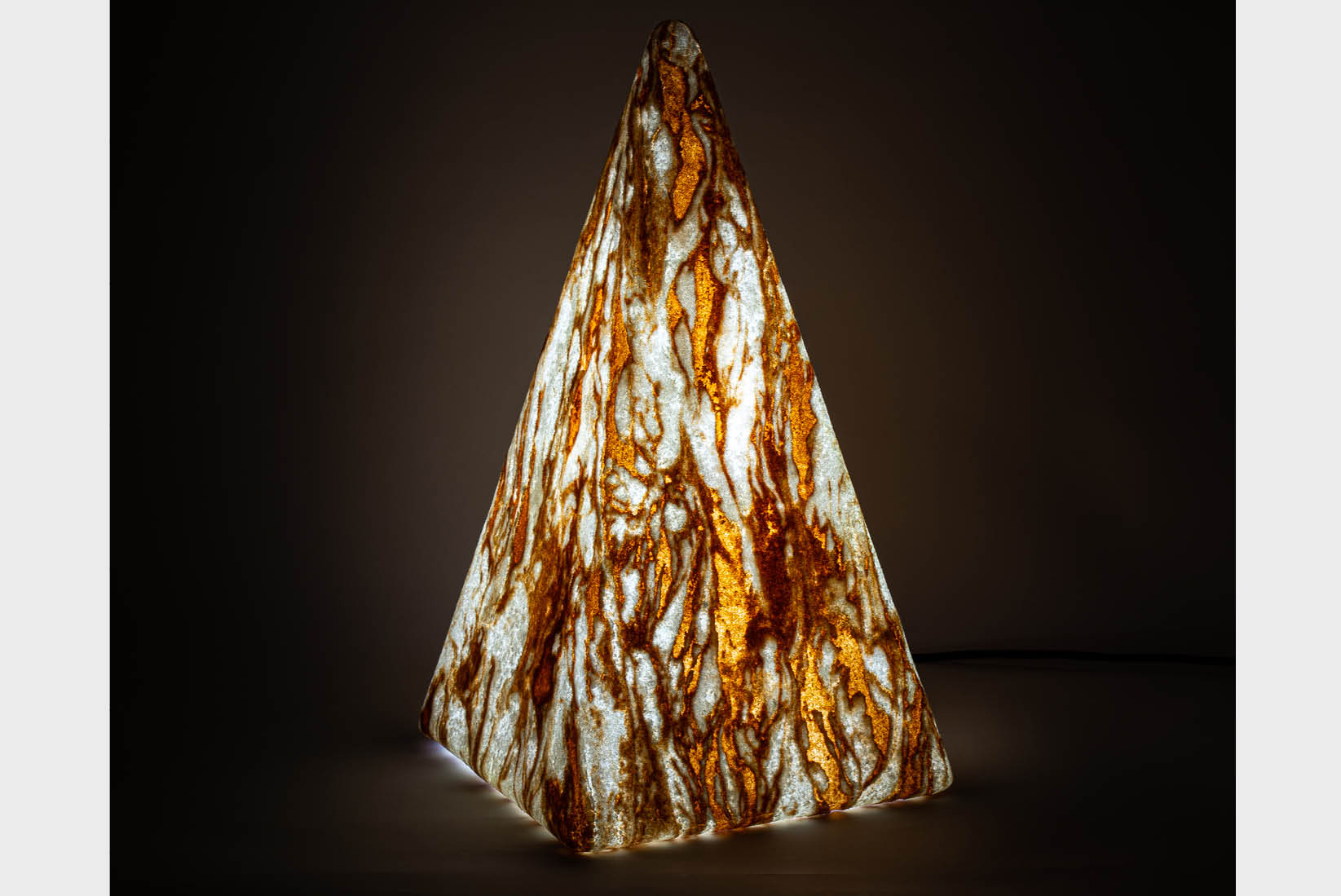 EPSTEIN Design Leuchten - 10054 - Akkuleuchte Pyramide Sahara 36 cm