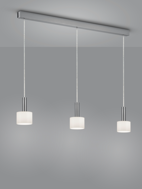 LED-Hängeleuchten & LED-Hängelampen von Helestra Leuchten GAIN LED Hängeleuchte/ 3 flammig 36/2104.06/5306