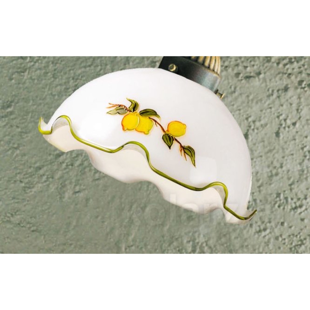 KOLARZ LeuchtenErsatzglas der Serie Nonna Kuppel Lemone mit Rüschen