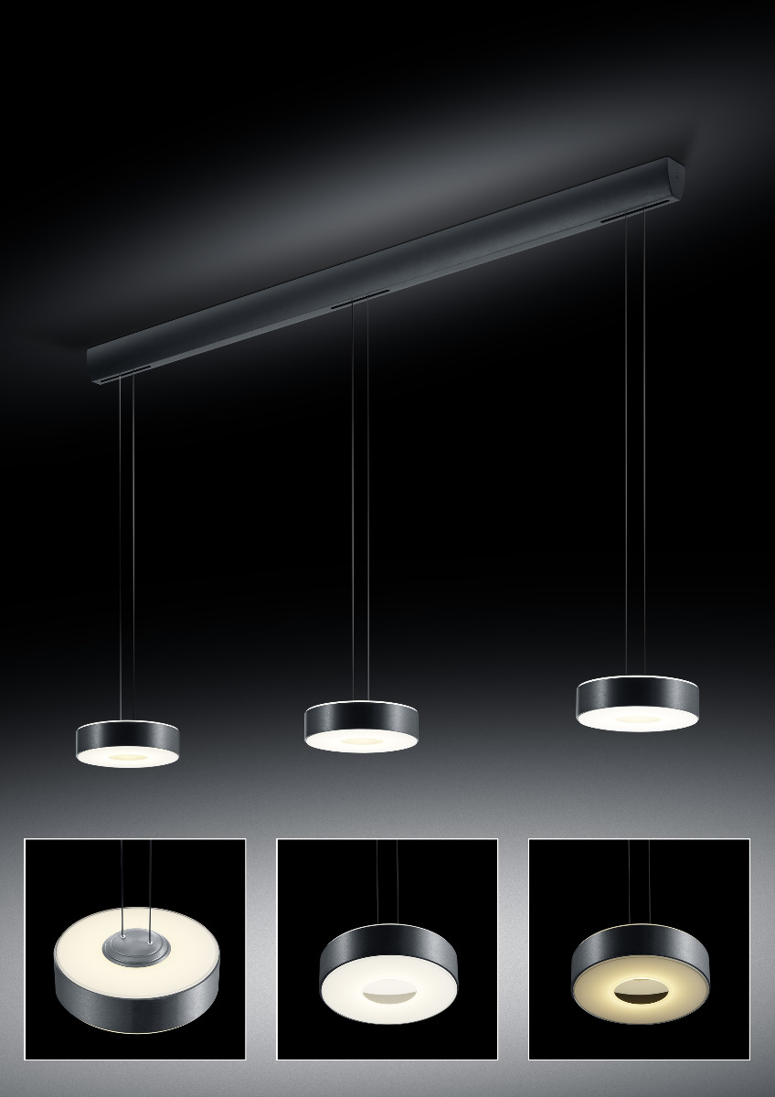 Hängeleuchte, Pendelleuchten & Hängelampen von BANKAMP Leuchtenmanufaktur LED Tondo 2 Pendelleuchte 2227/3-39