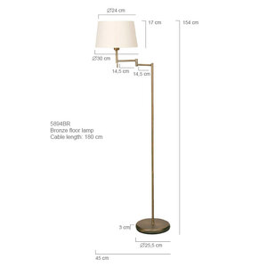 Steinhauer&nbsp;Stehleuchte Bella&nbsp;5894BR