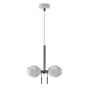 Puk Mini Long Double - LED / white matt / chrome