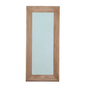 Nicka Natural Mango-Holz rechteckiger Spiegel S