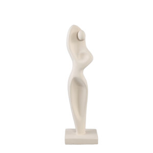 Sumaya Creme Zement Statue abstrakter Körper