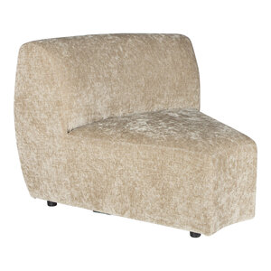 PTMD Sofas für stilvolle Wohnzimmer von PTMD Lujo Sofa Creme Fiore Stoff Eckelement 716419