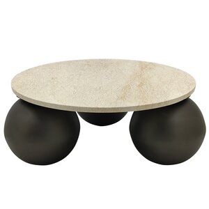 Skippy Couchtisch beige Marmor