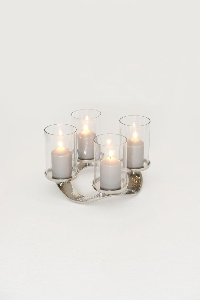Kerzenhalter von Holländer Leuchten Adventskranz 4-flg. CORONA PICCOLO 201 3512