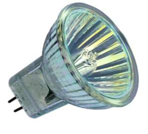 Halogenlampe Ø35 GU4 12V 5W 30 Grad mit Scheibe von UNI-Elektro