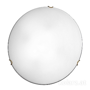 KOLARZ-Austrolux Leuchten Deckenleuchten & Deckenlampen von KOLARZ-Austrolux Leuchten Deckenleuchte MOON, Altmessing D 50 cm, Höhe 9 cm, 3 flg., E27, 60 W A1306.13.4