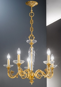 Hängeleuchte, Pendelleuchten & Hängelampen fürs Wohnzimmer von KOLARZ Leuchten Kronleuchter Contarini  5 Flammig 0299.85.15
