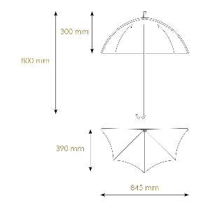 Designer- fürs Bad von BPM Lighting Wandleuchte Regenschirm in Reliefoptik gene