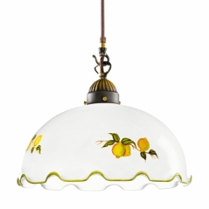 KOLARZ-Austrolux Leuchten Hängeleuchte, Pendelleuchten & Hängelampen von KOLARZ-Austrolux Leuchten Hängeleuchte NONNA, Altmessing, Limoncelli D 30 cm, min. Höhe 36 cm, max. Höhe 176 cm, 1 flg., E27, 75 W 731.30.117