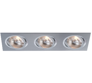 Moderne Einbauleuchten & Einbaulampen von BPM Lighting KATLI Einbauleuchte 3- fach rechteckig 3052GU