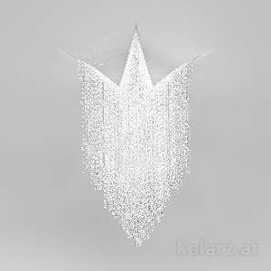 KOLARZ Leuchten Kristall-Deckenleuchten & Deckenlampen für den Flur von KOLARZ Leuchten Deckenleuchte FONTE DI LUCE Ø80 zum eingipsen 5310.10154.940