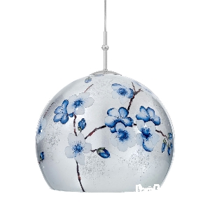 Hängeleuchte, Pendelleuchten & Hängelampen von KOLARZ-Austrolux Leuchten Hängeleuchte LUNA, Chrom, Primavera Silber D 30 cm, max. Höhe 200 cm, 1 flg., E27, 60 W 0392.31M.5.Pr.Ag