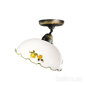 KOLARZ-Austrolux Leuchten Deckenleuchten & Deckenlampen von KOLARZ-Austrolux Leuchten Deckenleuchte NONNA, Altmessing, Limoncelli D 30 cm, Höhe 24 cm, 1 flg., E27, 75 W 731.10.117