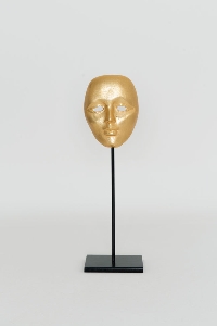 Figuren von Holländer Leuchten Maske CANDIDATO vergoldet 367 7001 G
