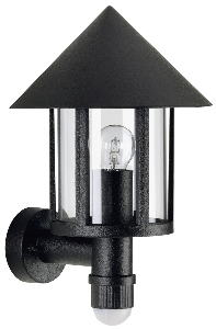Albert Leuchten Wandleuchten & Wandlampen für außen von Albert Leuchten Wandleuchte Typ Nr. 1825 - Farbe: schwarz, mit BWM für 1 x Lampe, E27 661825