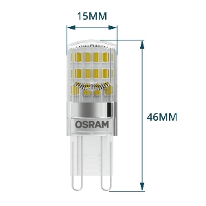 Serie OSRAM VON ALLE von Alle von UNI-Elektro LED P PIN20 W/827 230V CL G9 20X1 230615