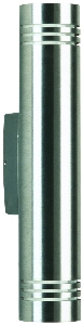Wandleuchte Typ Nr. 0208 - Edelstahl, für 2 x QT14 - 40 W, G9 von Albert Leuchten
