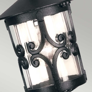 Serie HEREFORD VON ELSTEAD von Elstead von Elstead Hereford 1 Light Porch Kettenlaterne - Schwarz BL13B-BLACKx