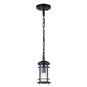 Lighthouse 1 Light Small Chain Lantern - Textured Black von Elstead