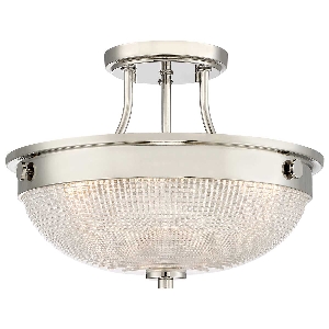 Mantle 2 Light Semi-Flush - Imperial Silver von Elstead