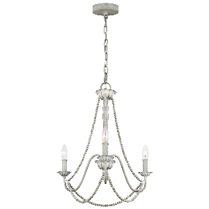 Serie MARYVILLE VON ELSTEAD von Elstead von Elstead Maryville 3 Light Chandelier - Washed Grey FE-MARYVILLE3